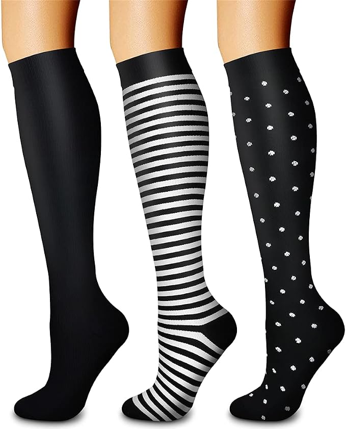 CHARMKING Compression Socks for Women & Men Circulation 15-20 mmHg is Best by CHARMKING