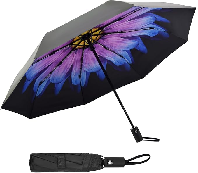SY COMPACT Umbrella Automatic Travel Waterproof Light Folding Umbrellas Easy by SYCOMPACT