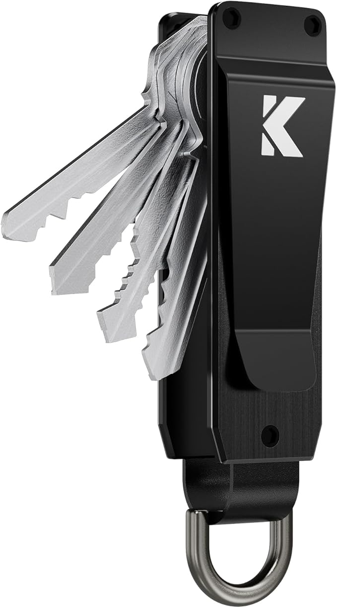 Key Organizer for Men Compact Key Holder Minimalist Key Case Metal Key Chain by Unknown