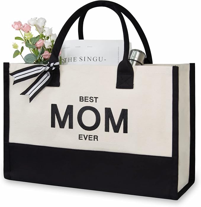TOPDesign Embroidery Canvas Tote Bag by TOPDesign