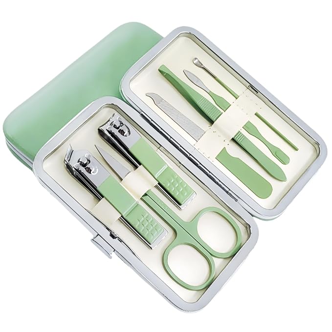 7pcs Manicure Set, Nail Clippers Kit, Stainless Steel Manicure Kit, Nail by QURIPE
