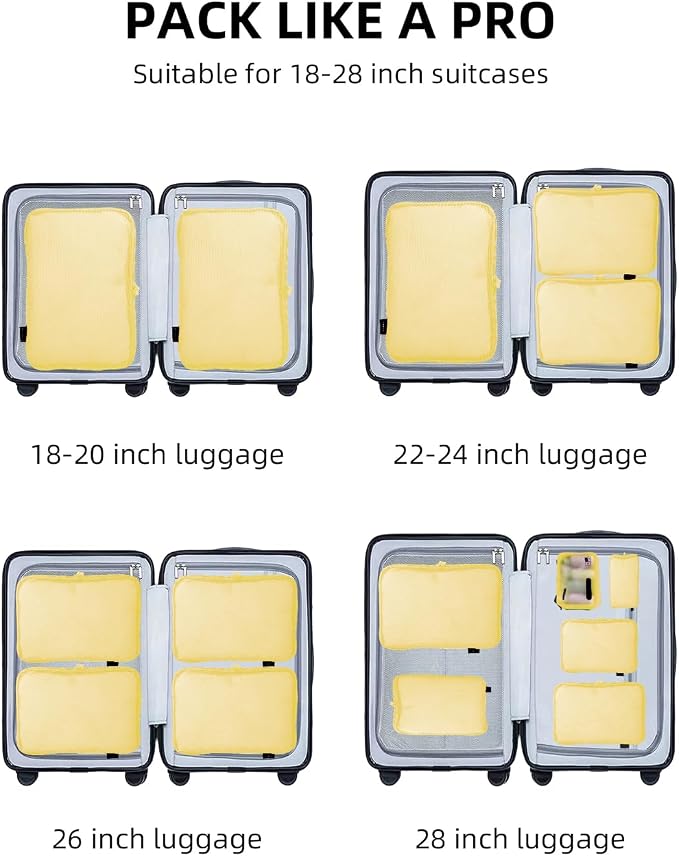 6 Set Compression Packing Cubes - Image 8