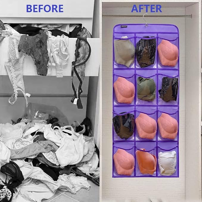 Dual Sided Hanging Shoe Organizer - Image 4