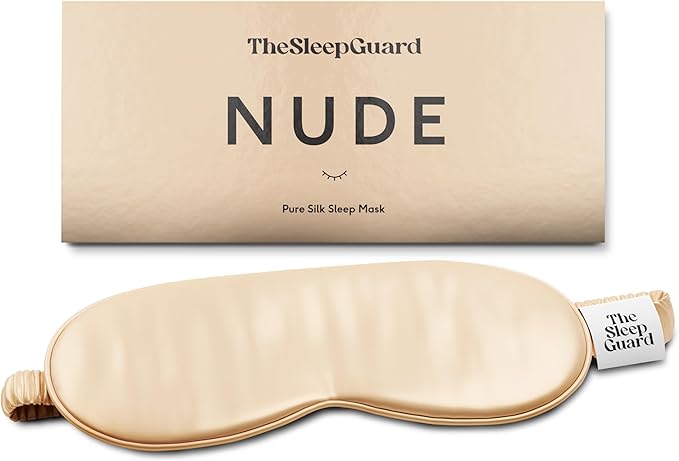 Pure Silk Sleep Mask Light Blocking Travel Essentials. Eye Masks by TheSleepGuard