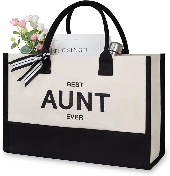 TOPDesign Embroidery Canvas Tote Bag by TOPDesign
