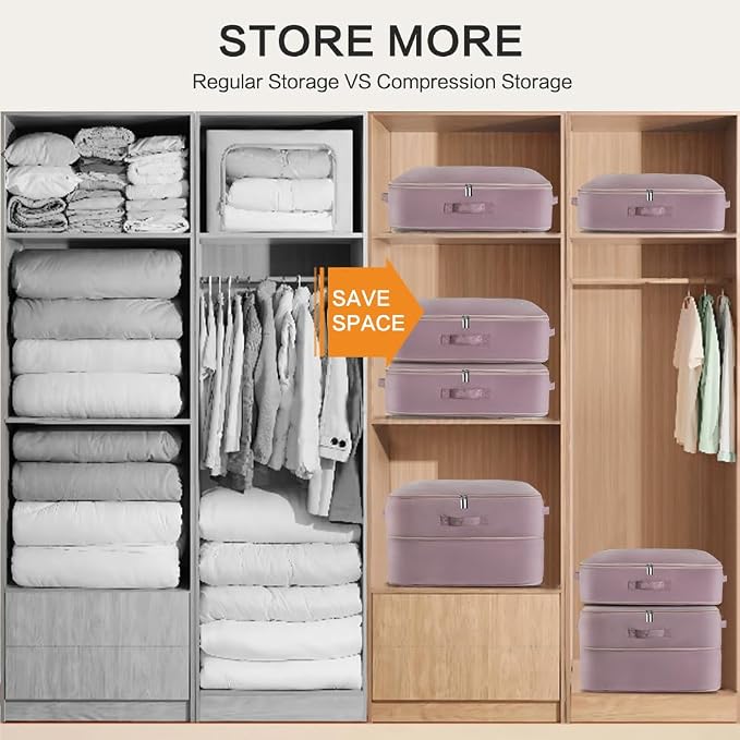 Ultra Space Saving Self Compression Storage Bags - Image 5