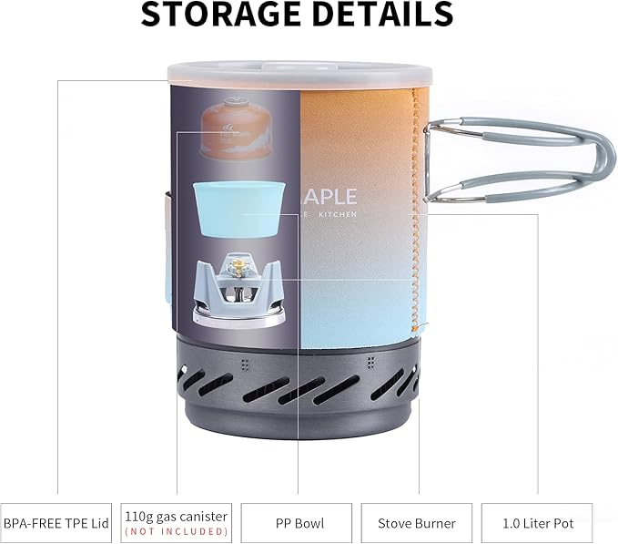 Fire-Maple "Fixed Star 1" Personal Cooking System | Pot/Jet Burner Stove System - Image 3