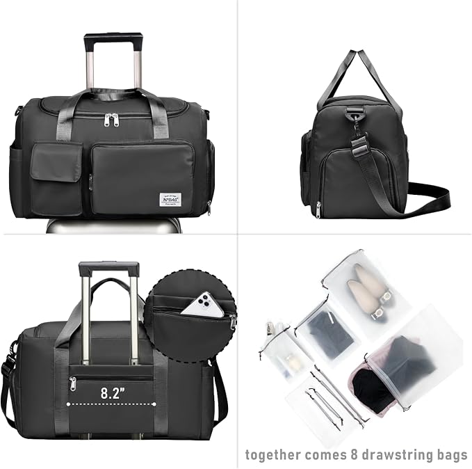 NPBAG Women Travel Duffel, Gym Workout Overnight Bag, Mommy Hospital Bag - Image 2