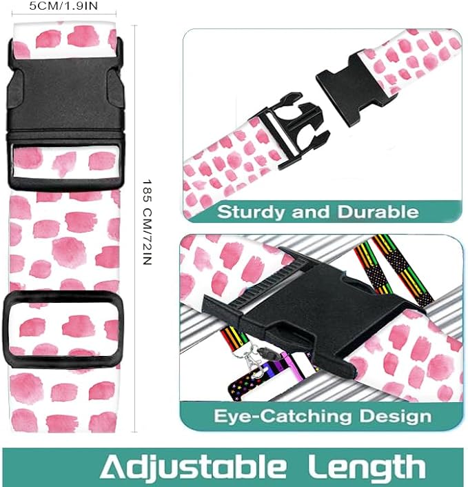 Luggage Straps for Suitcases Travel Belt Accessories, Cute Suitcase Strap - Image 2