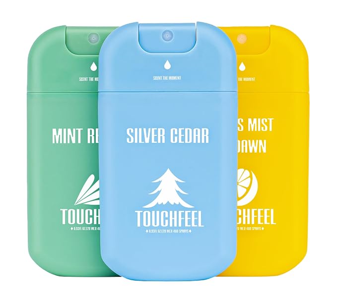 Power Mist Hand Sanitizer Spray, Scented Hydrating Hand Sanitizers Travel Size by TOUCHFEEL