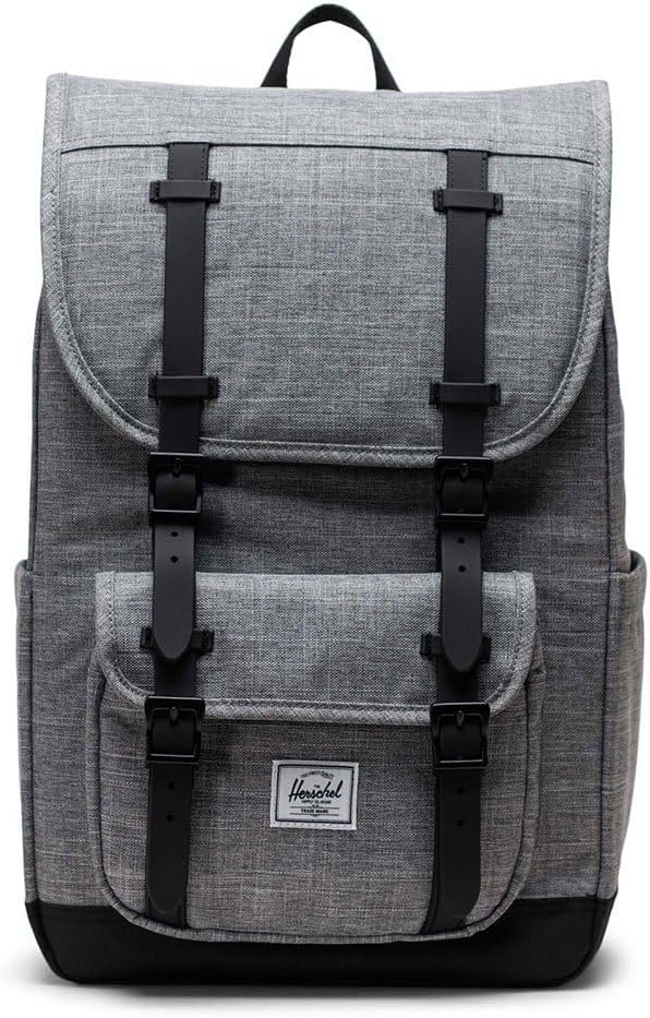 Herschel Supply Co. Little America Mid, Raven Crosshatch, One Size - Image 4