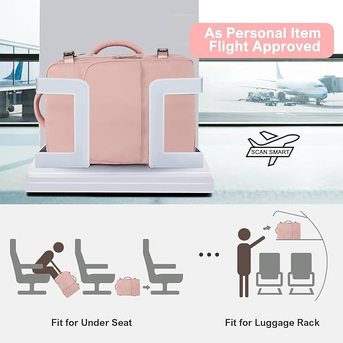 Travel Backpack for Women, Flight Approved Carry On Backpack - Image 6