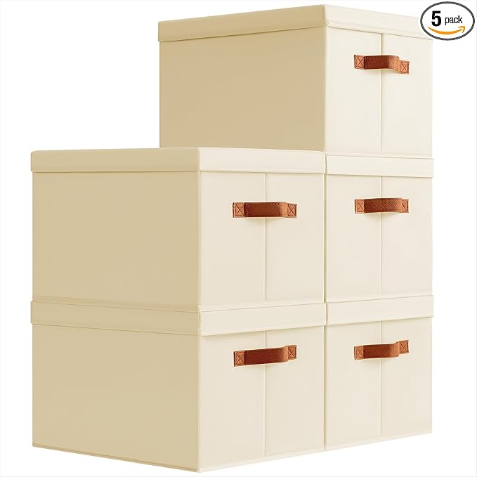 Storage Bins with Lids by Homsorout