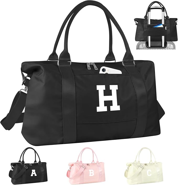 Initial Travel Duffel Bag Sports Gym Bag by izuzta