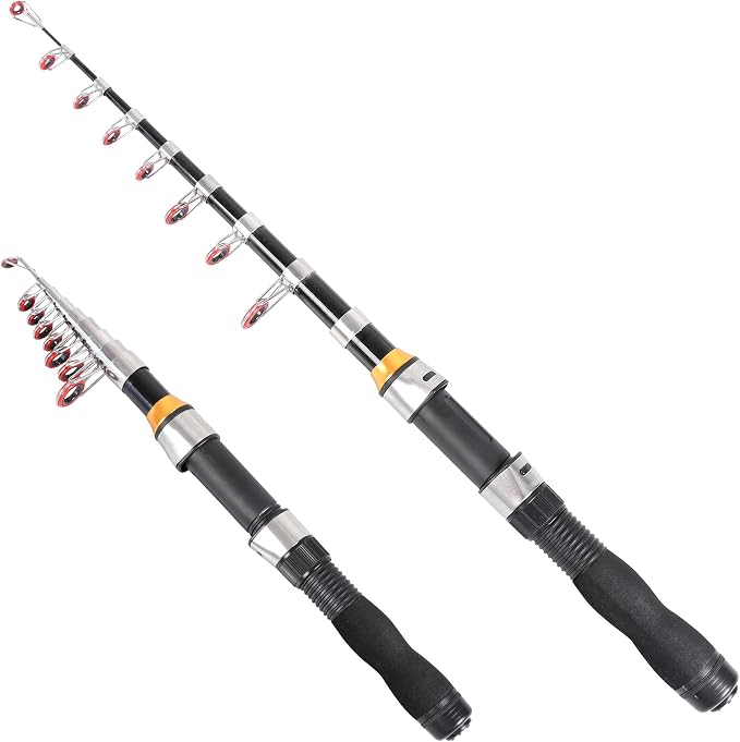 Telescopic Collapsible Extendable Fishing Rod by RESTCLOUD