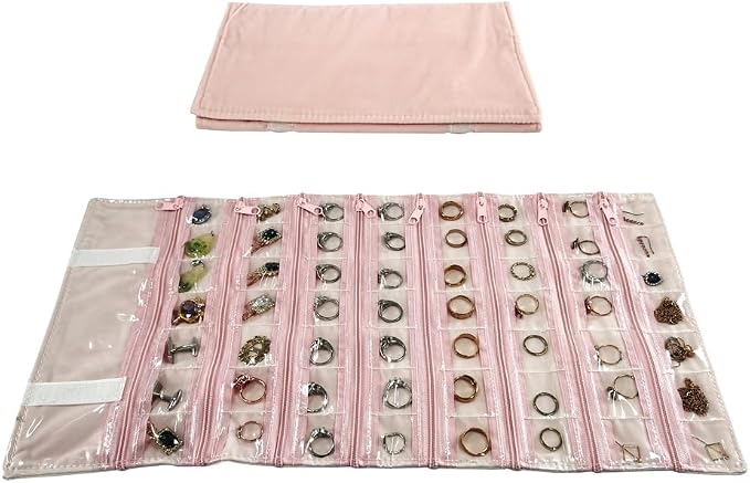 Travel Jewelry Roll Bag Portable Organizer Pouch - Image 3