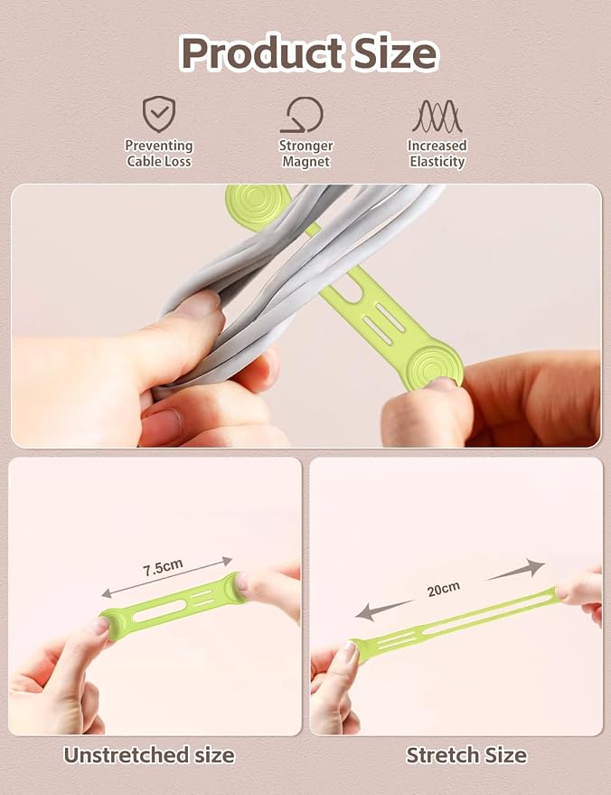 Kanemc Magnetic Cable Organizer - Image 5