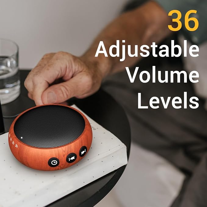 SoundMe Small Sound Machine Brown Noise Machine 30 Soothing Natural Sounds Rain - Image 3
