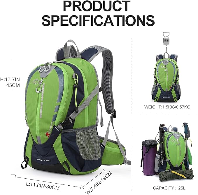 INOXTO Small Hiking Backpack - Image 2