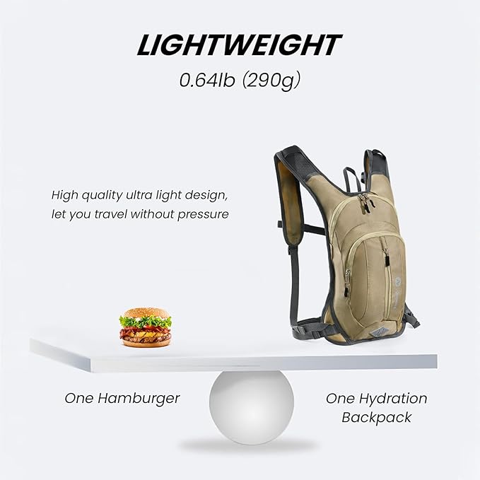 Nepest Hydration Pack Backpack for Women & Men, Lightweight Water Backpack - Image 4