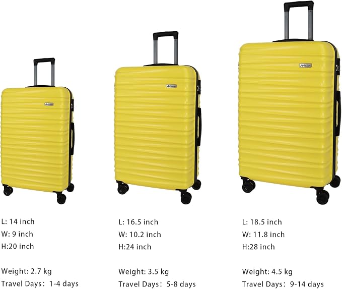 Luggage Sets 3 Piece-Suitcase Set- Luggage - Image 3