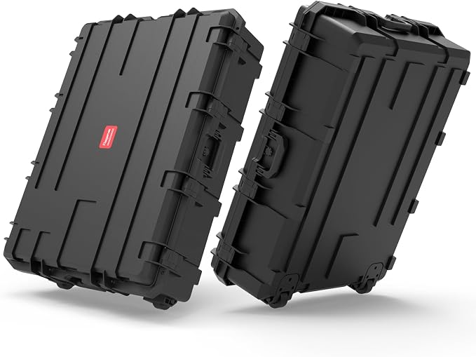 Waterproof Hard Case, 38.5x 29.5 x 11 Inch Rolling Hard Case, Equipment Roller by Regetek