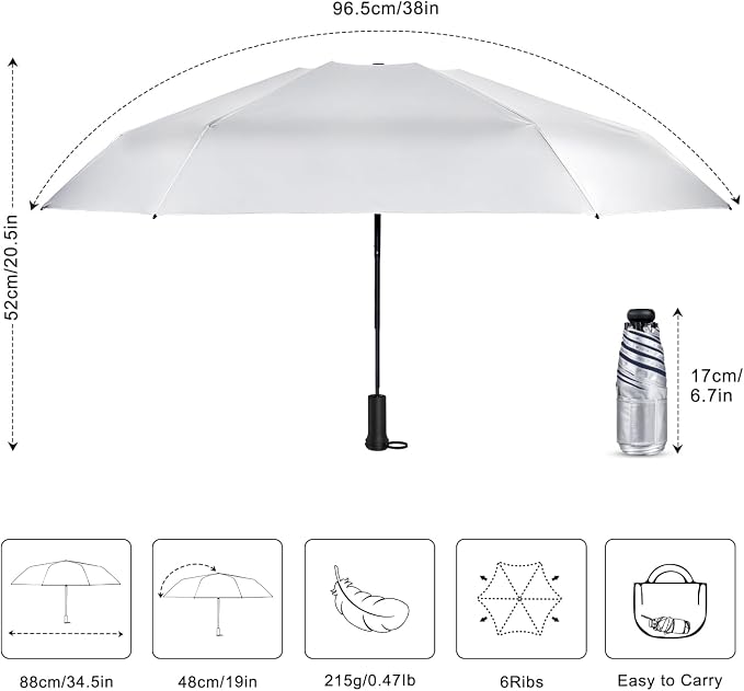 Mini Travel Umbrella - Image 4