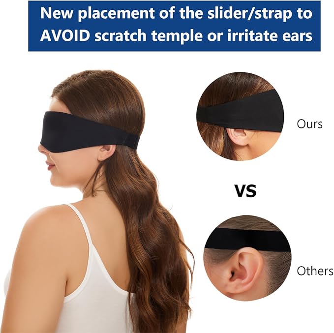 Alaska Bear Sleep Mask for Side Sleepers 2022 Headband Design, Cup-Shaped and - Image 3