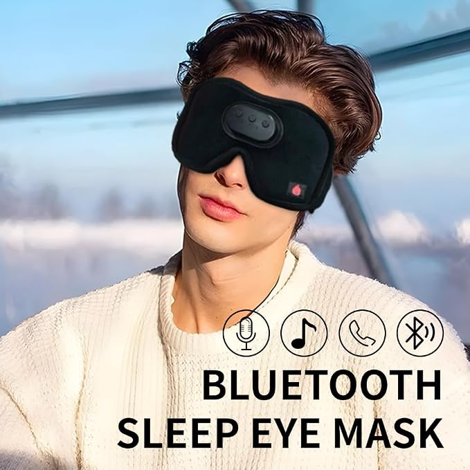 Heated Eye Mask with Bluetooth Headphones SYPVRY Wireless Sleep Eye Mask - Image 4