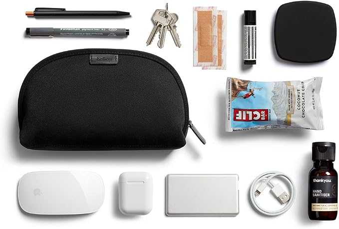 Bellroy Classic Pouch, Everyday kit, Leather and Woven Fabric - Image 6