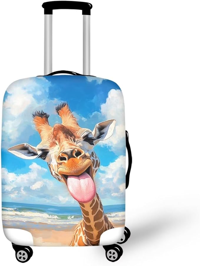 Giraffe Luggage Covers for Suitcase Universal Travel Luggage Cover Suitcase by Dremagia