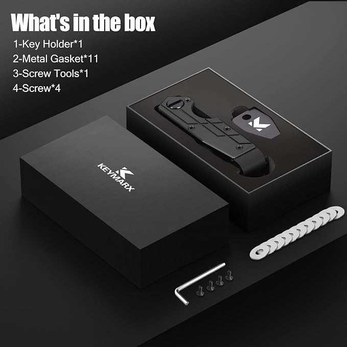 Key Organizer for Men Compact Key Holder Minimalist Key Case Metal Key Chain - Image 7