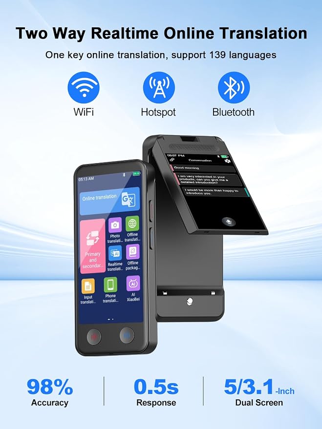 iTour Detachable Language Translator Device, Upgraded Instant Voice Translator - Image 2
