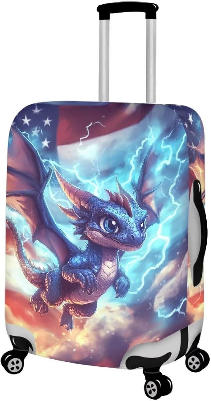 Dragon Suitcase Cover for Luggage Stretchable Washable Spandex Travel Luggage - Image 2