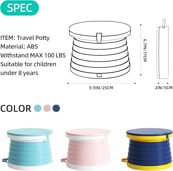 Travel Potty Seat Fold-and-Go Portable Training Toilet - Image 2