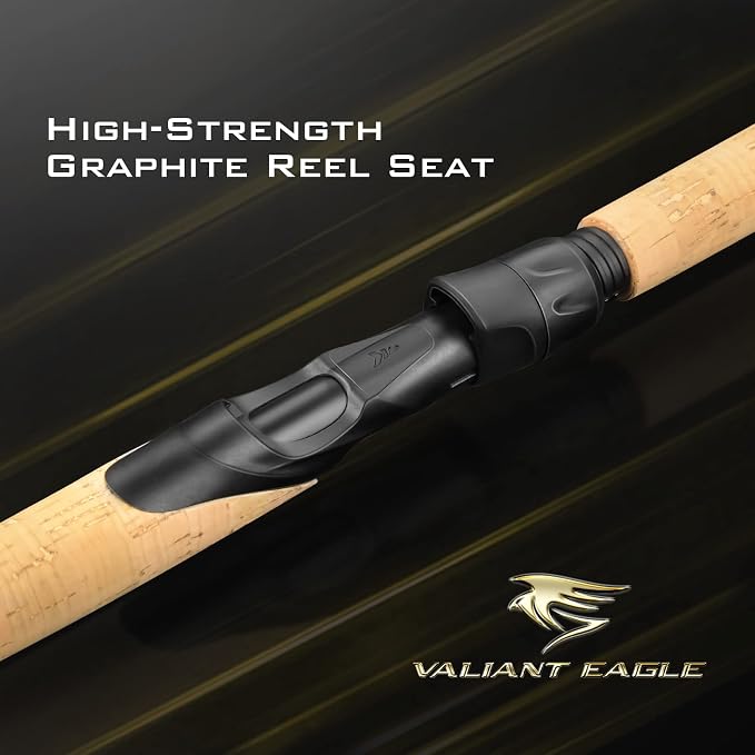 KastKing Valiant Eagle Passage Travel Fishing Rods, 4 & 6 Pc Pack Rods - Image 4