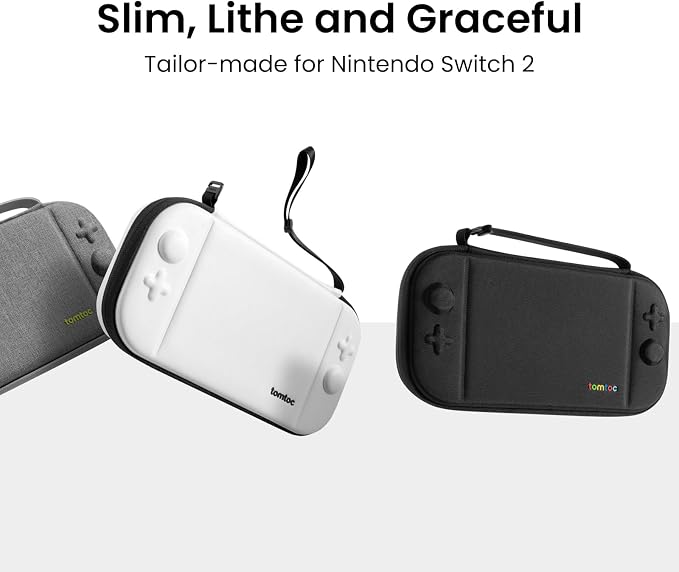 tomtoc Slim Carrying Case for Nintendo Switch 2 Model 2025, Odorless Felt - Image 2