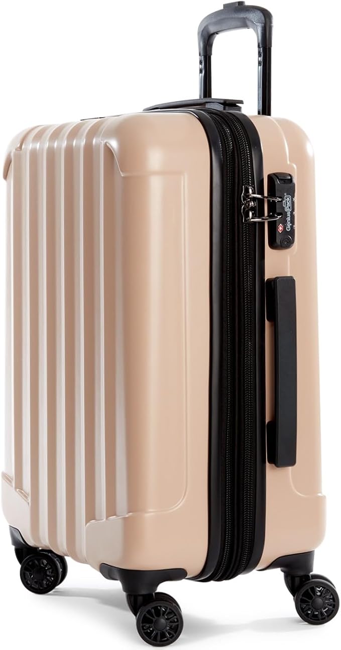 Genius Pack Expandable Hardside Carry On Luggage 22x14x9 Airline Approved by GeniusPack