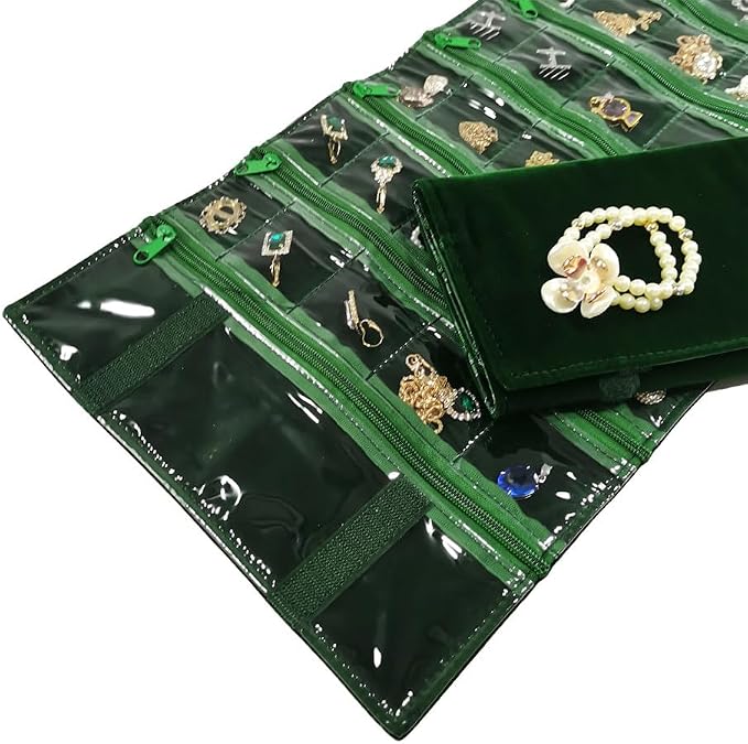 Travel Jewelry Roll Bag Portable Organizer Pouch - Image 8