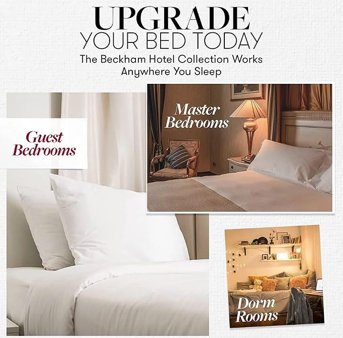 Beckham Hotel Collection Bed Pillows Standard/Queen Size Set of 2 - Image 11