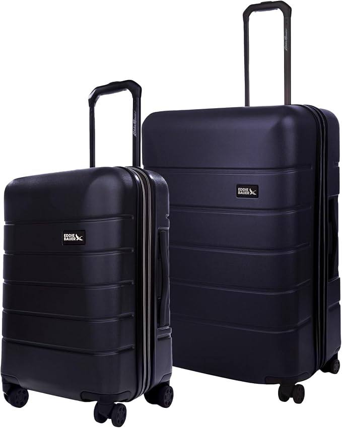 Eddie Bauer Glacier Carry-On 22" and Checked 30" Luggage | Hardside | Spinner by EddieBauer