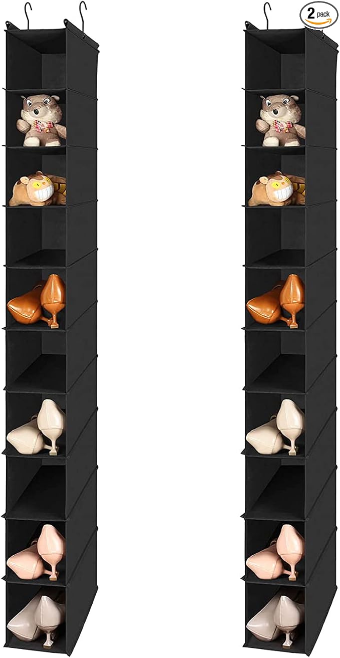 MAX Houser 10-Shelf Hanging Shoe Shelf Organizer, Hanging Shoe Storage by MAXHouser