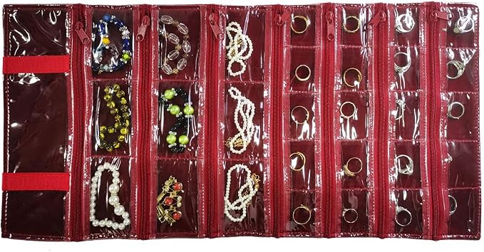 Travel Jewelry Roll Bag Portable Organizer Pouch - Image 5