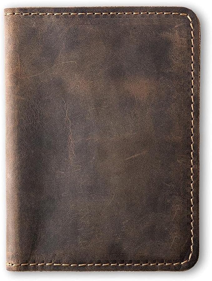 PEGAI Standard Full Grain Crazy Horse Leather Passport Holder | Custom Travel - Image 2