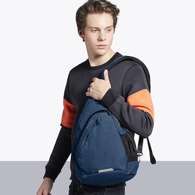 mixi Sling Bag Men Backpack Unisex One Shoulder Bag Hiking Travel Backpack - Image 6