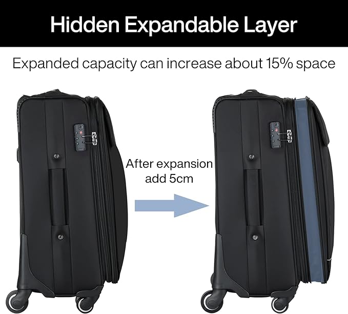Hanke 24 Inch Expandable Luggage Large Suitcases - Image 5