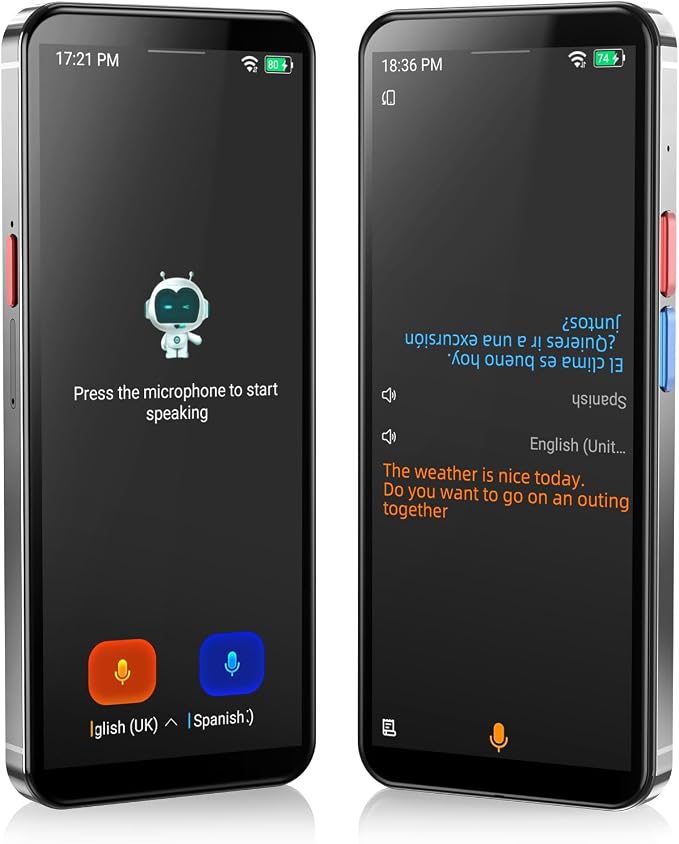 Language Translator Device, 5.5" High-end Upgraded Ai Translator No WiFi Needed by FICALLO