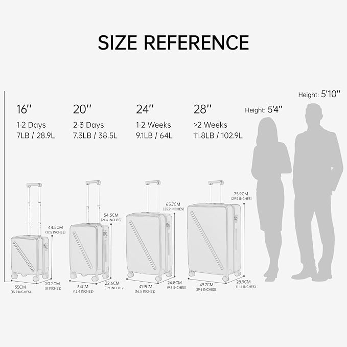 MILADA Carry On Luggage 22x14x9 Airline Approved - Image 3