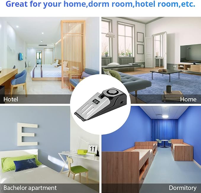 TOWODE Door Stop Alarm with 120DB Siren Door Stop - Image 2