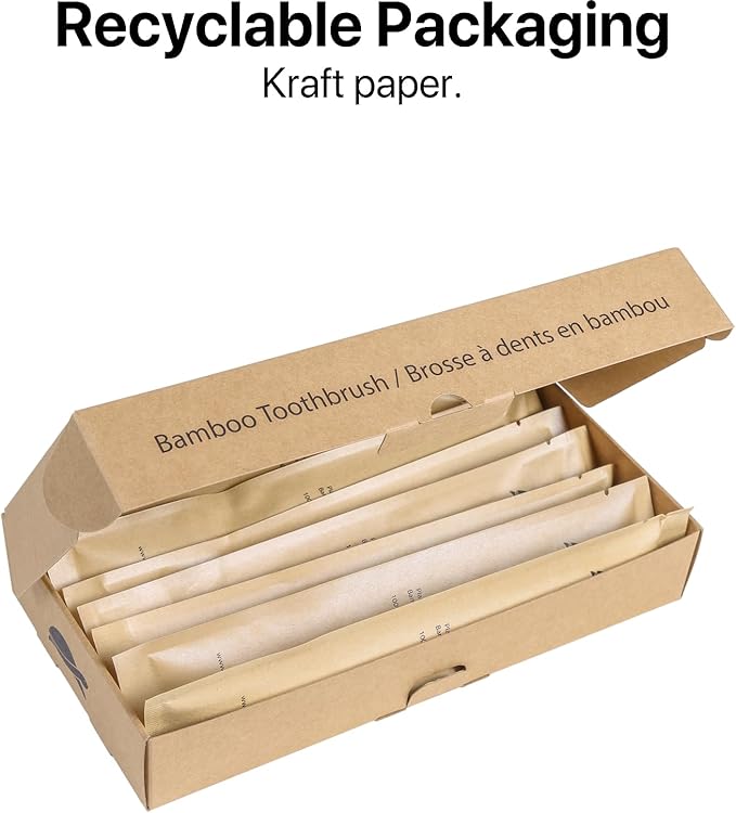 Sea Turtle Plant-Based Bristles, Soft Bamboo Toothbrushes, Individually Sealed - Image 4